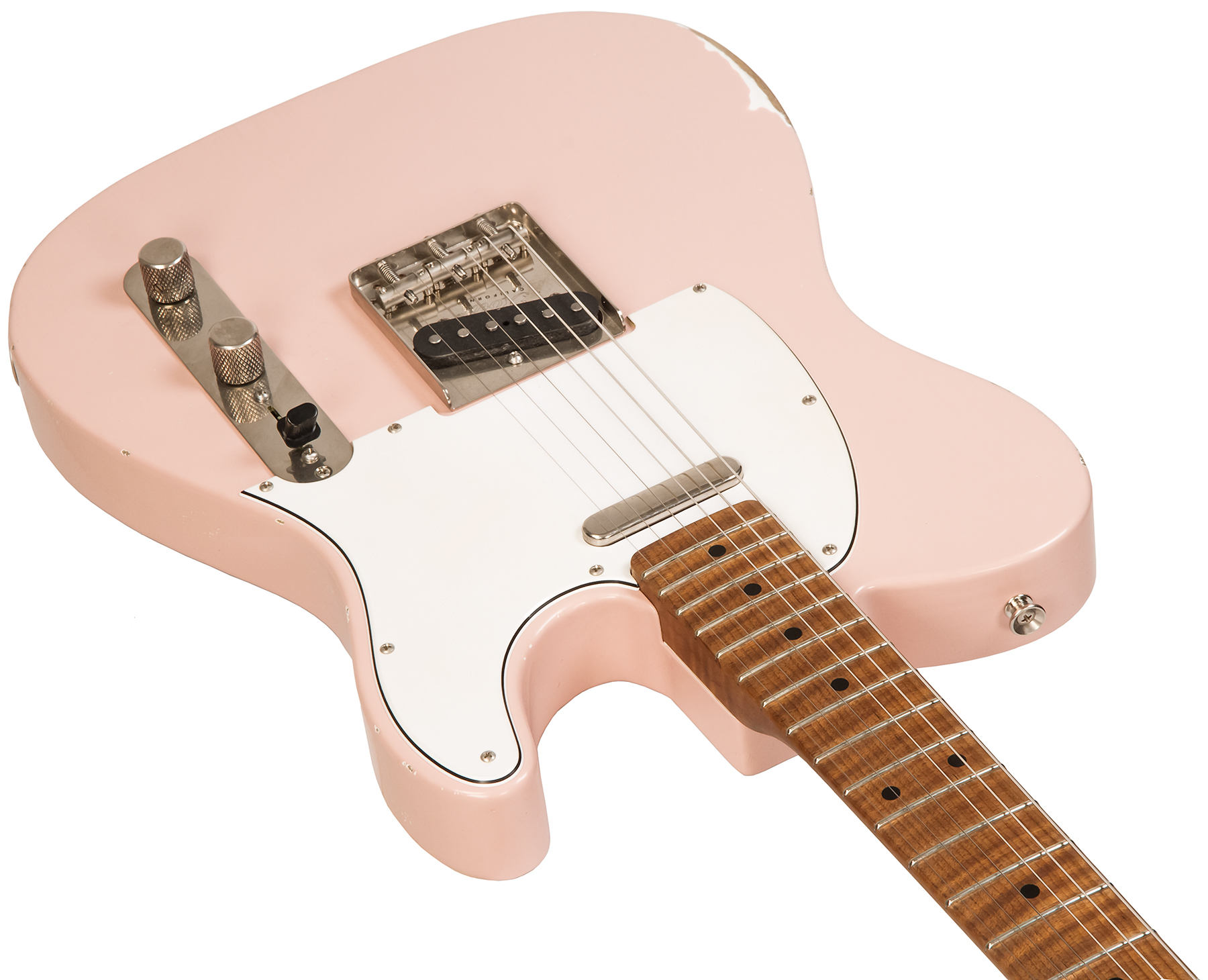 Xotic Xtc-1 Ash California Class 2s Mn #2097 - Medium Aging Shell Pink - E-Gitarre in Teleform - Variation 1