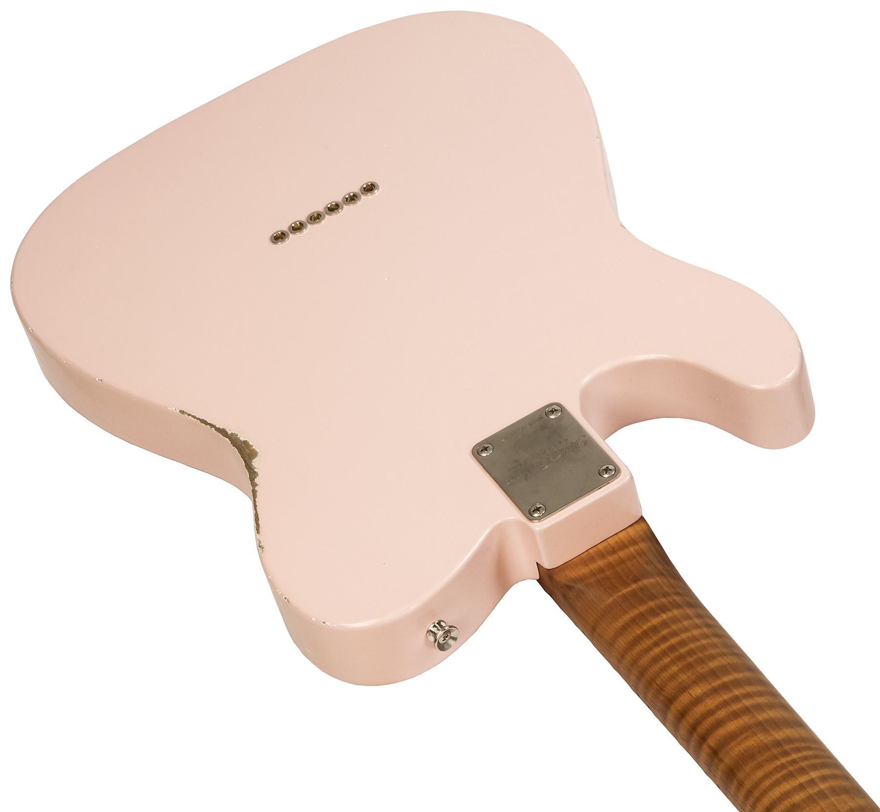 Xotic Xtc-1 Ash California Class 2s Mn #2097 - Medium Aging Shell Pink - E-Gitarre in Teleform - Variation 2