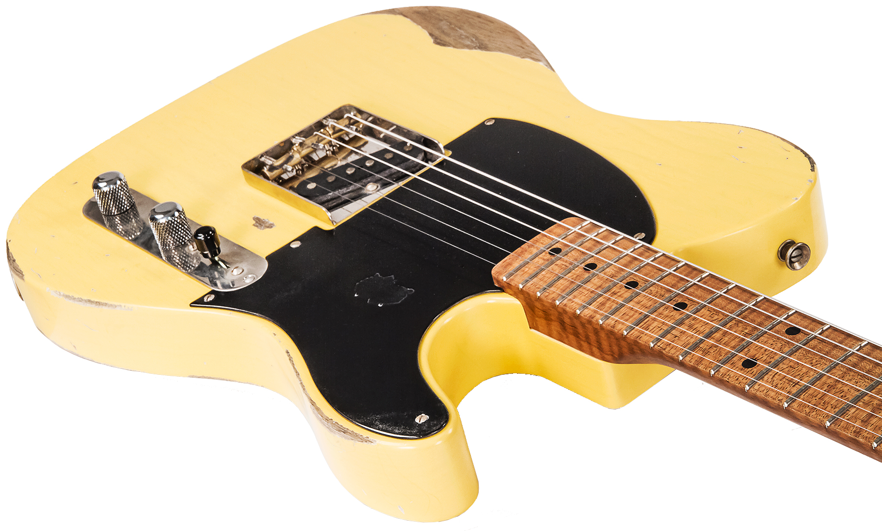 Xotic Xtc-1 Esquire Ash California Class 2s Mn #1482 - Heavy Aging Butterscotch - E-Gitarre in Teleform - Variation 3
