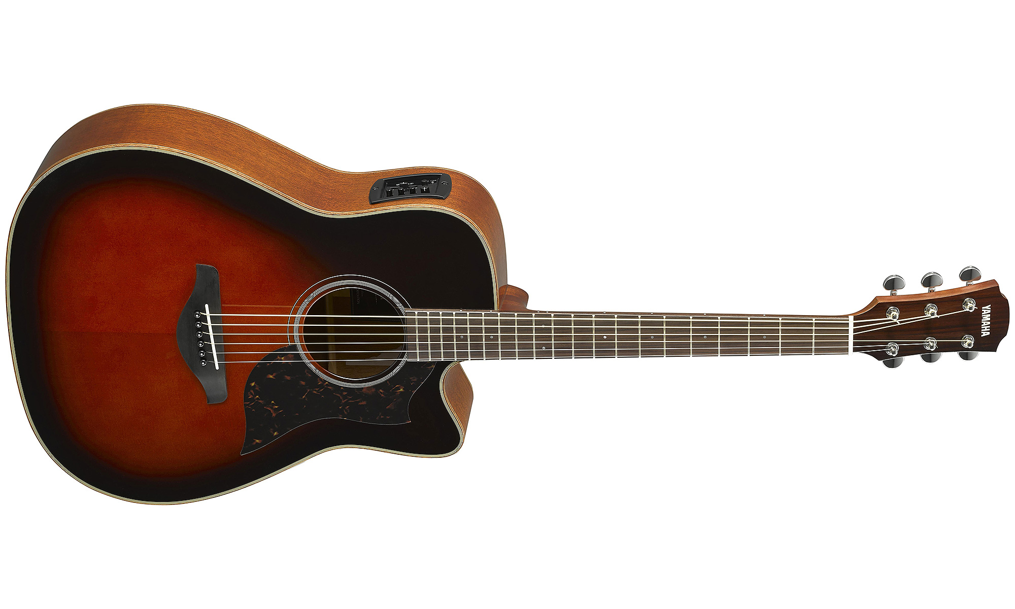 Yamaha A1m Ii Tbs Dreadnought Cw Epicea Acajou 2017 - Tobacco Brown Sunburst - Elektroakustische Gitarre - Variation 1