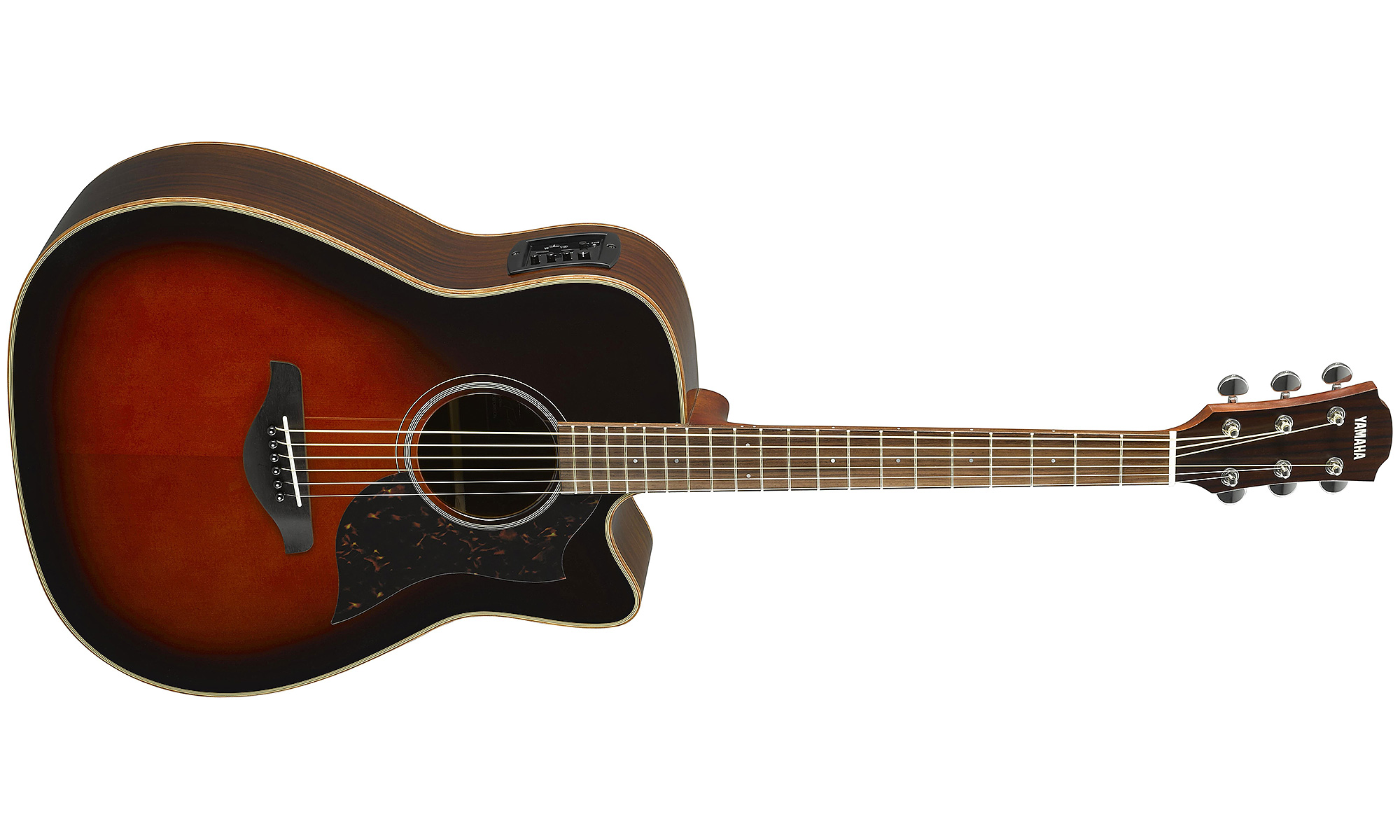 Yamaha A1r Ii Tbs Dreadnought Cw Epicea Palissandre 2017 - Tobacco Brown Sunburst - Elektroakustische Gitarre - Variation 1