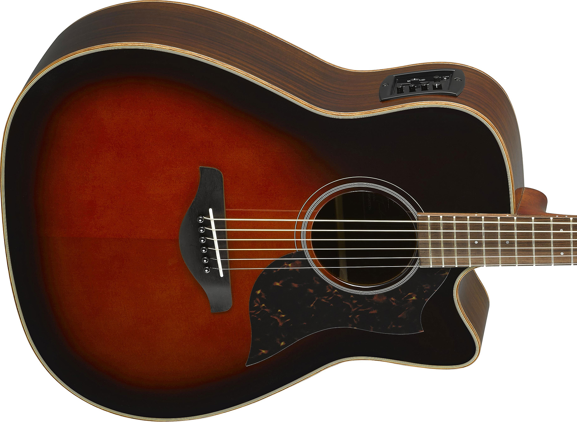 Yamaha A1r Ii Tbs Dreadnought Cw Epicea Palissandre 2017 - Tobacco Brown Sunburst - Elektroakustische Gitarre - Variation 3