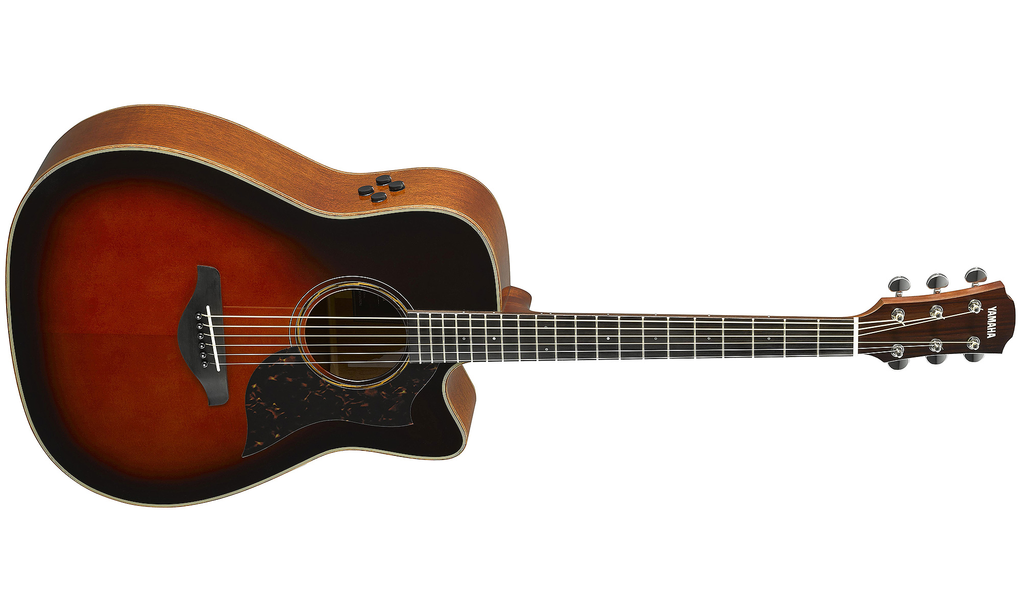 Yamaha A3m Are Tbs Dreadnought Cw Epicea Acajou 2017 - Tobacco Brown Sunburst - Elektroakustische Gitarre - Variation 1