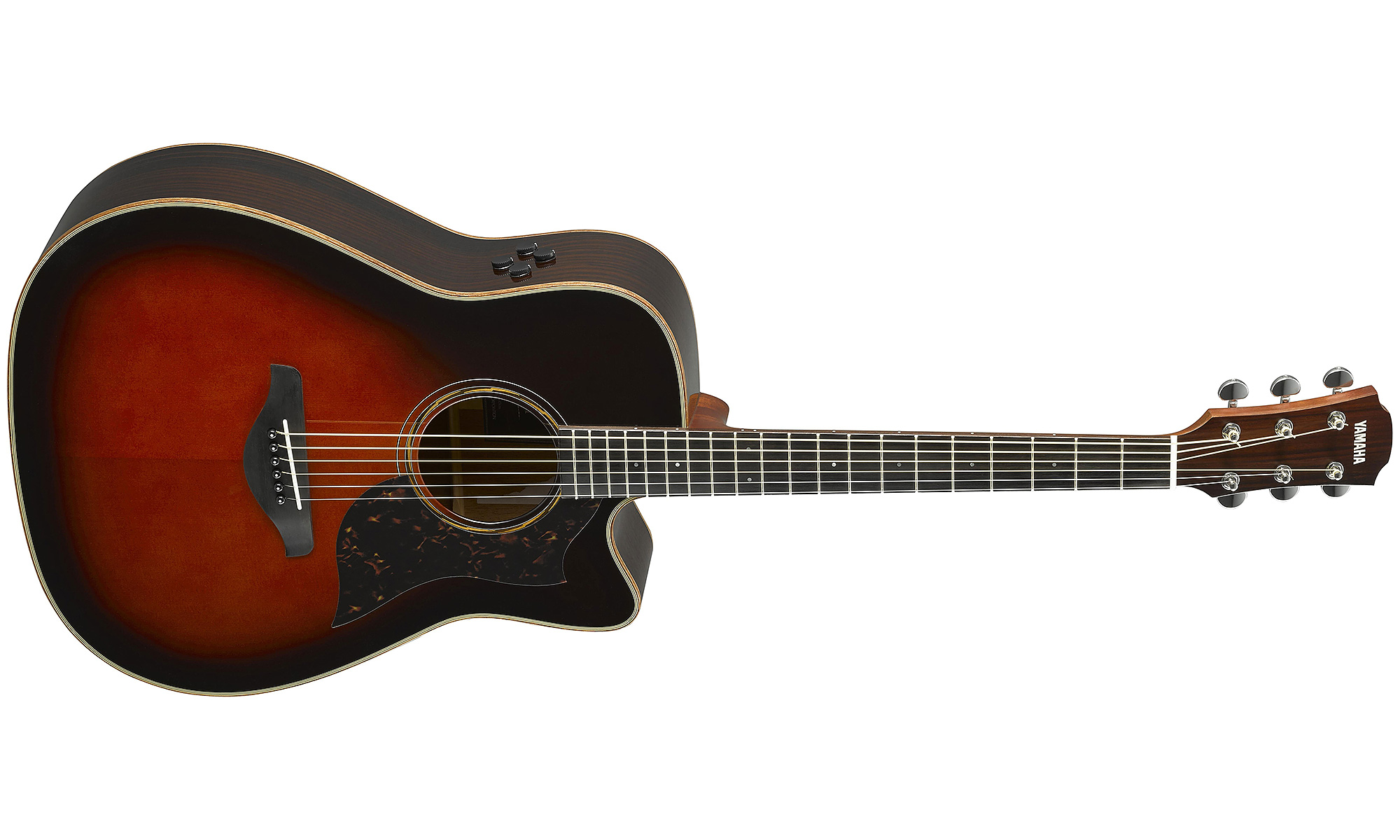 Yamaha A3r Are Tbs Dreadnought Cw Epicea Palissandre 2017 - Tobacco Brown Sunburst - Elektroakustische Gitarre - Variation 1