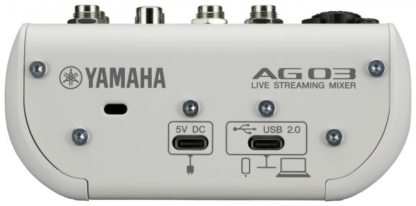 Analoges mischpult Yamaha AG03MK2 W