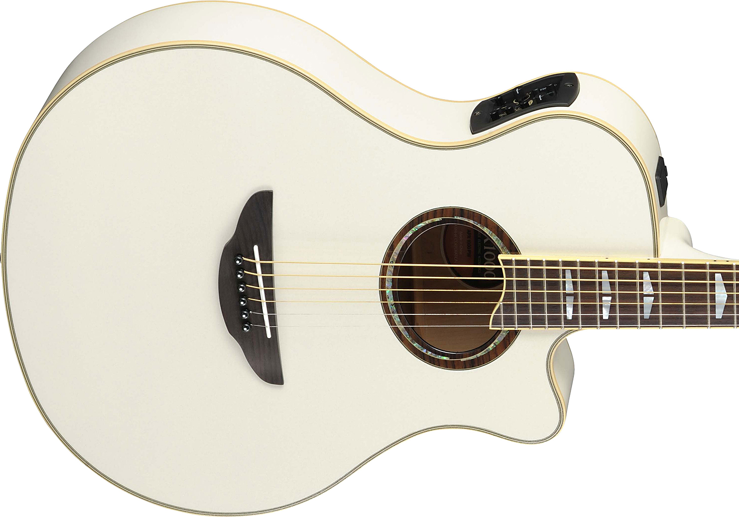 Yamaha Apx1000 Pearl White - Pearl White - Elektroakustische Gitarre - Variation 2