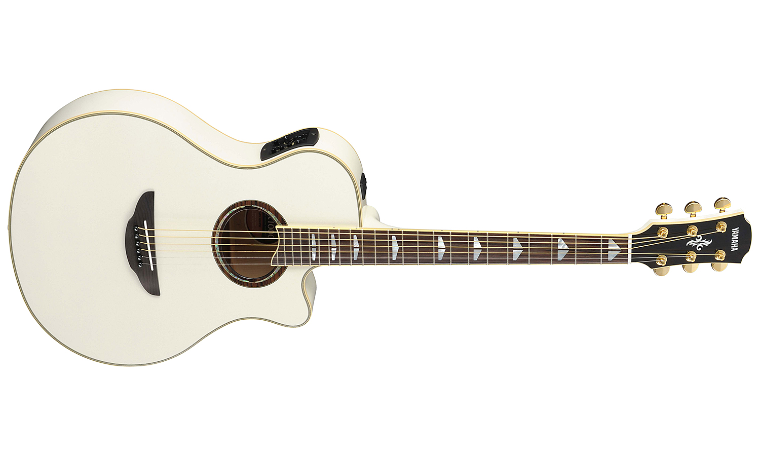 Yamaha Apx1000 Pearl White - Pearl White - Elektroakustische Gitarre - Variation 1