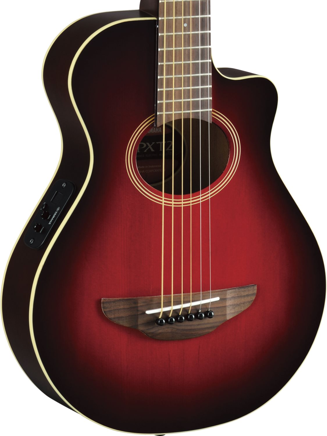 Yamaha Apxt2 - Dark Red Burst - Western-Reisegitarre - Variation 2