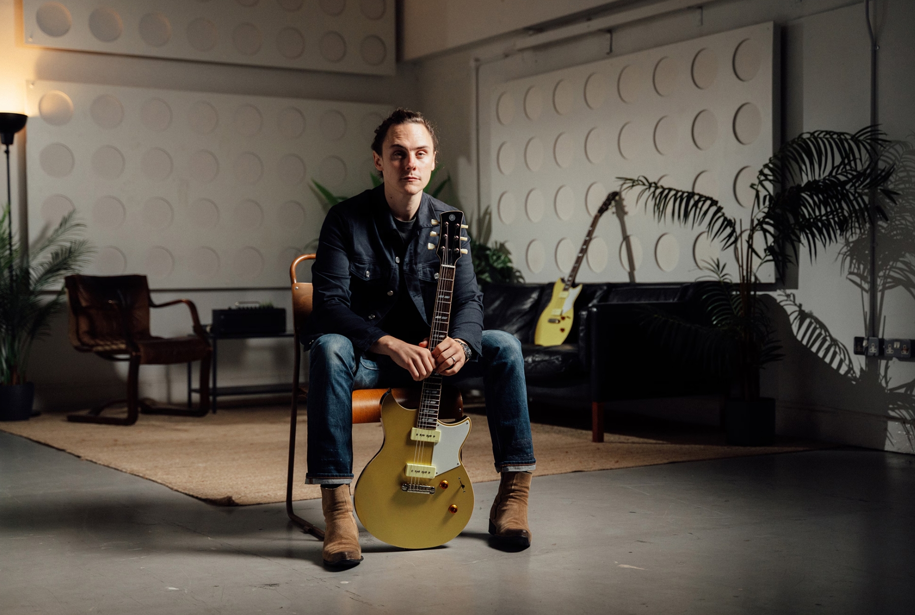 Yamaha Chris Buck Rs02cb Revstar Signature 2p90 Ht Rw - Honey Gold - Double Cut E-Gitarre - Variation 6