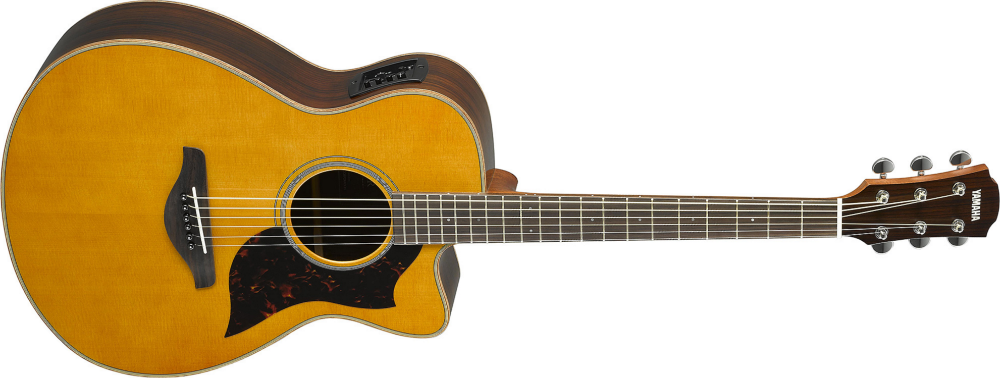 Yamaha Ac1r Ii Vn Concert Cw Epicea Palissandre 2017 - Vintage Natural - Elektroakustische Gitarre - Main picture