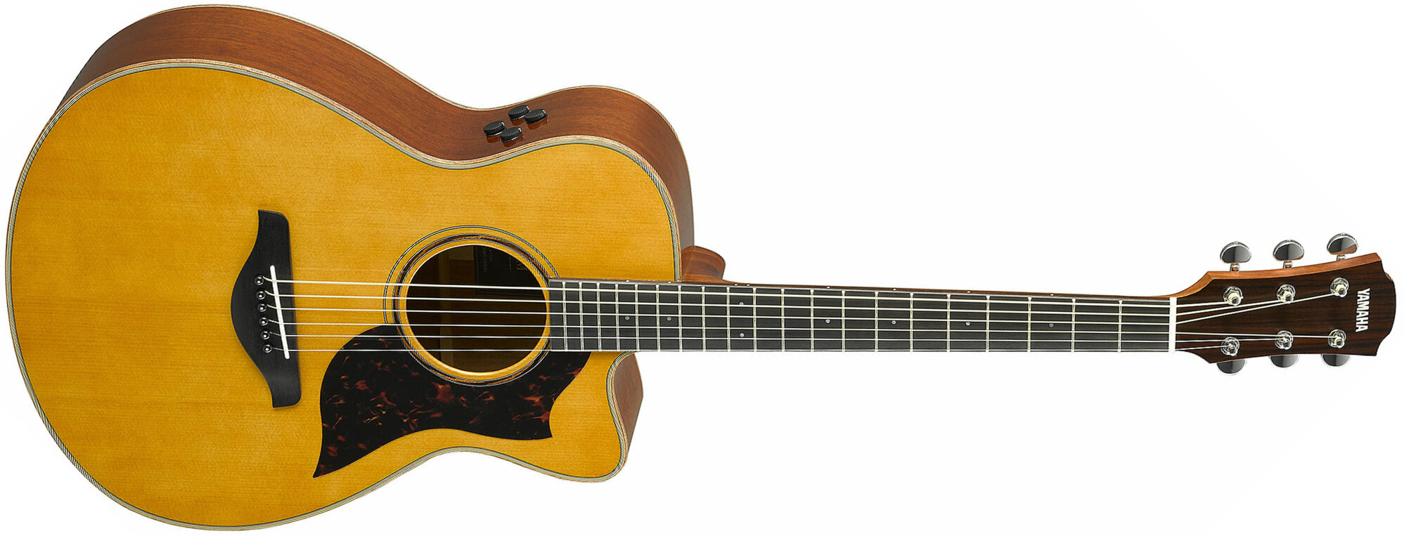 Yamaha Ac3m Are Vn Concert Cw Epicea Acajou Rw 2017 - Vintage Natural - Elektroakustische Gitarre - Main picture