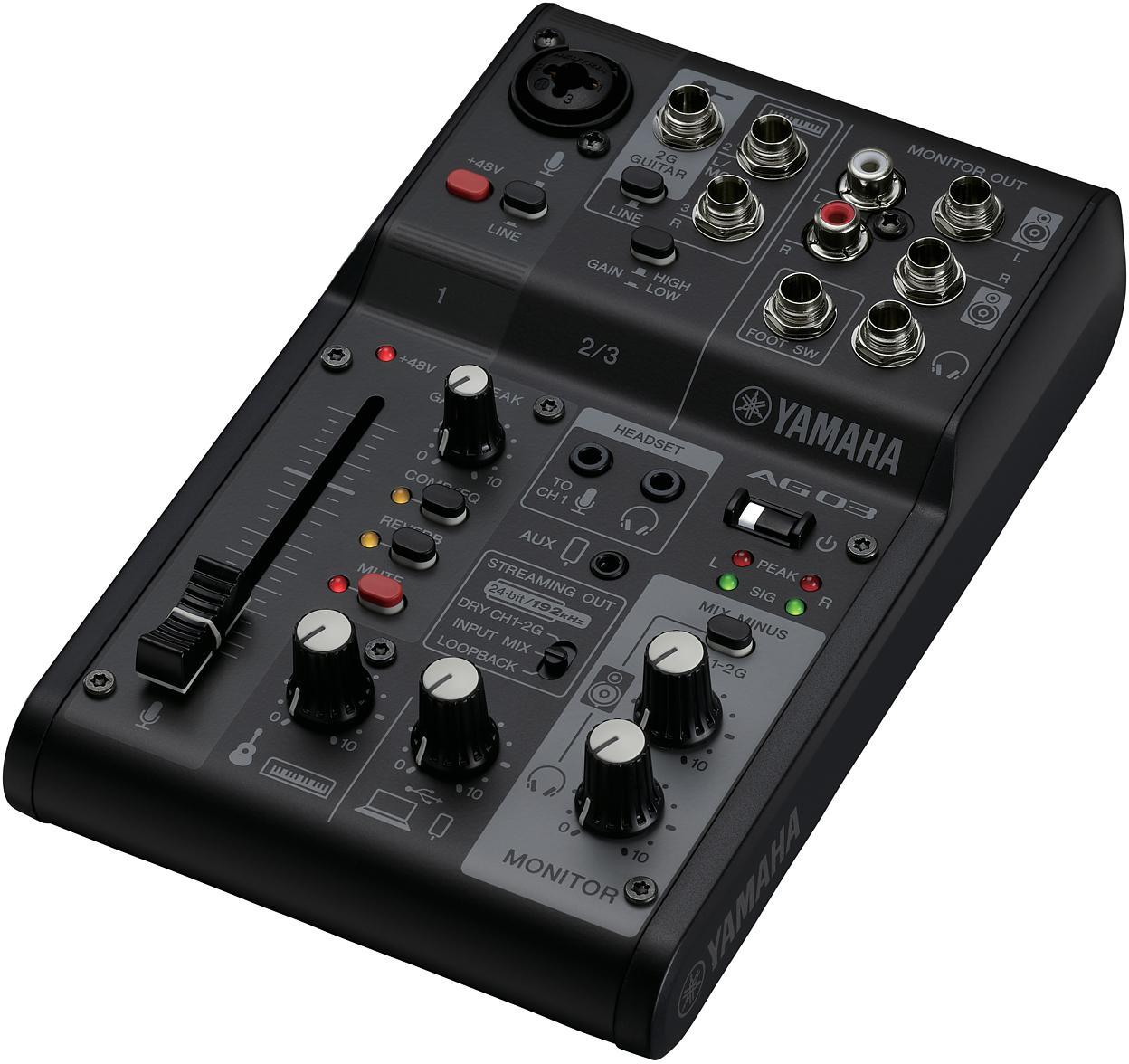 Analoges mischpult Yamaha AG03MK2 B