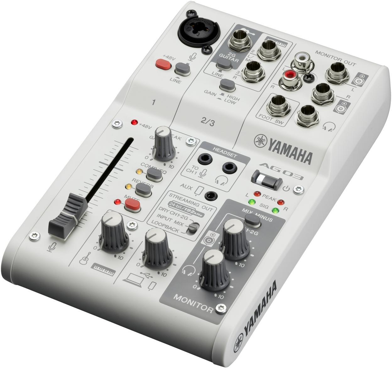 Analoges mischpult Yamaha AG03MK2 W