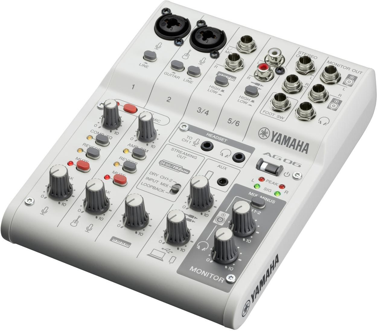 Analoges mischpult Yamaha Ag06 Mk2 WH
