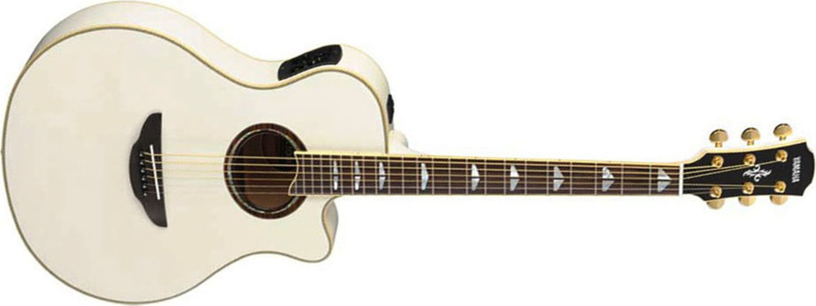 Yamaha Apx1000 Pearl White - Pearl White - Elektroakustische Gitarre - Main picture