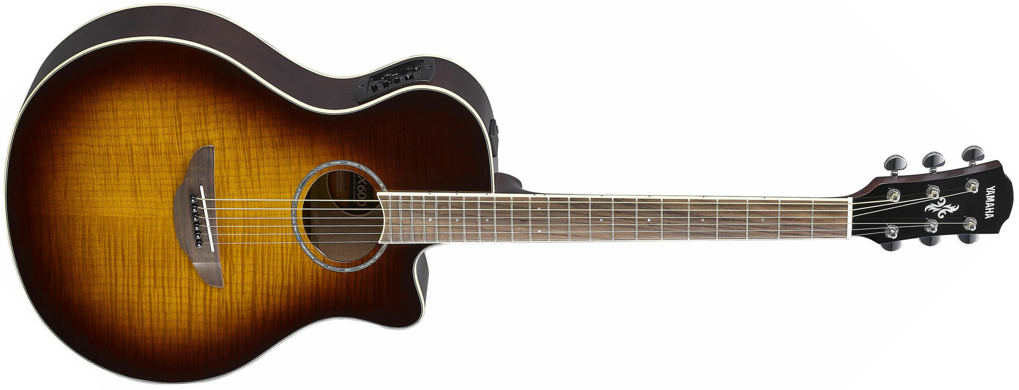 Yamaha Apx600fm Concert Slim Cw Erable Nato Rw - Tobacco Brown Sunburst - Elektroakustische Gitarre - Main picture