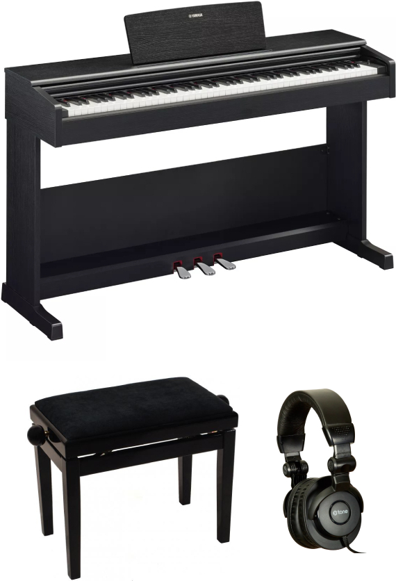 Yamaha Arius Ydp-105 Black  + + Banquette + Casque - Digitalpiano mit Stand - Main picture