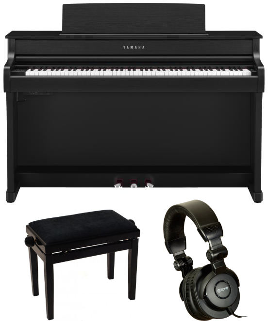 Yamaha Clp-845 Black  + Xb 6161 + X-hp1 - Noir - Klaviere set - Main picture