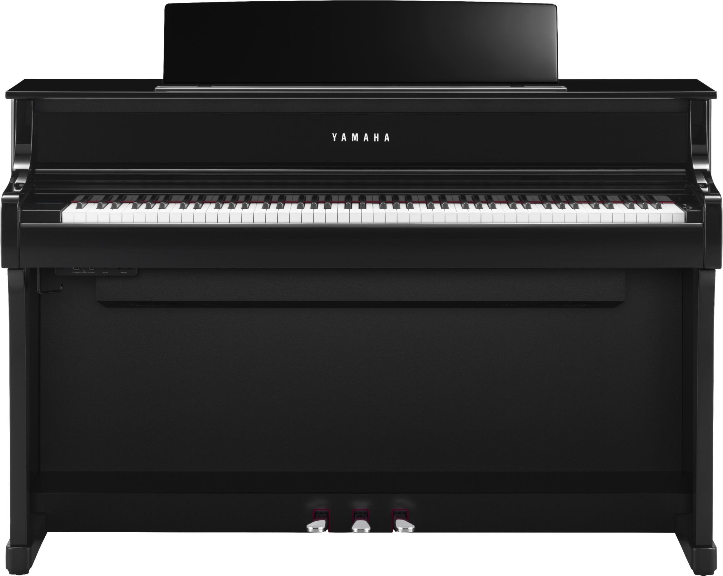 Yamaha Clp-875 - Polished Ebony - Digitalpiano mit Stand - Main picture