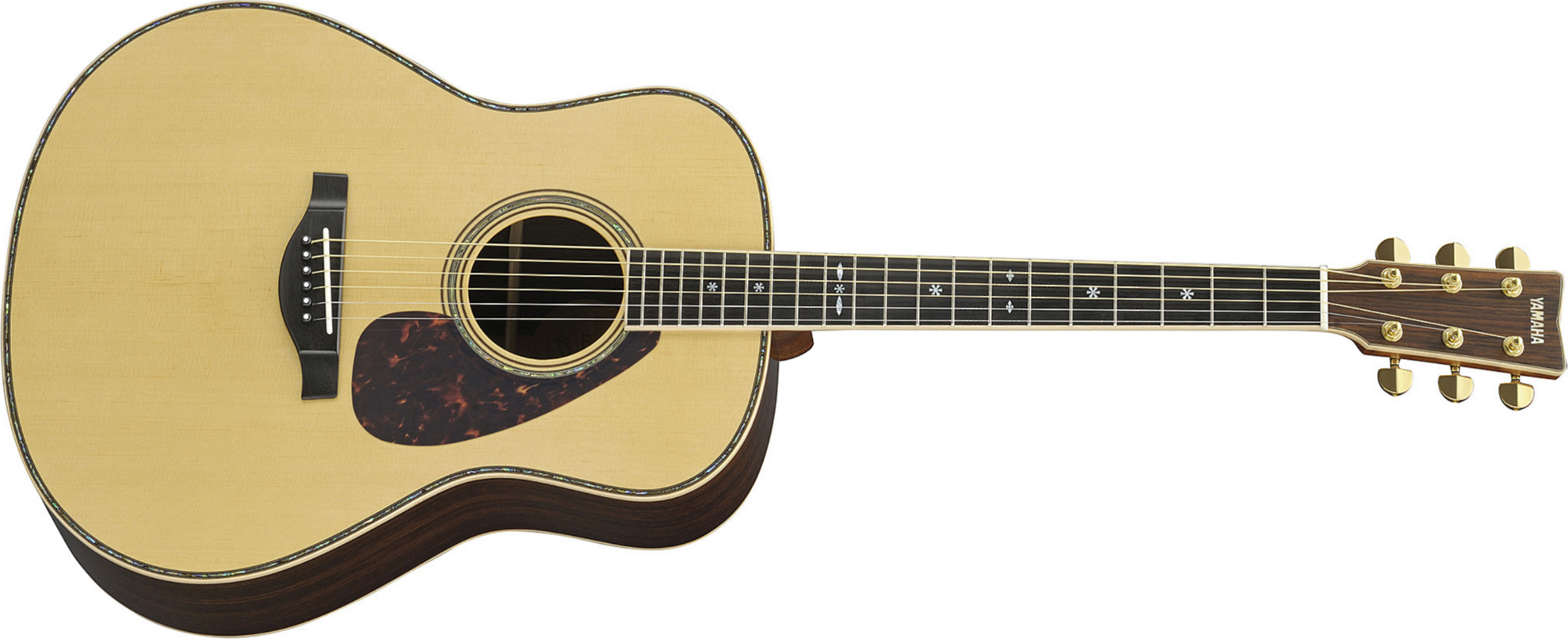 Yamaha Custom Shop Ll36 Are Japon Dreadnought Epicea Palissandre - Natural - Elektroakustische Gitarre - Main picture