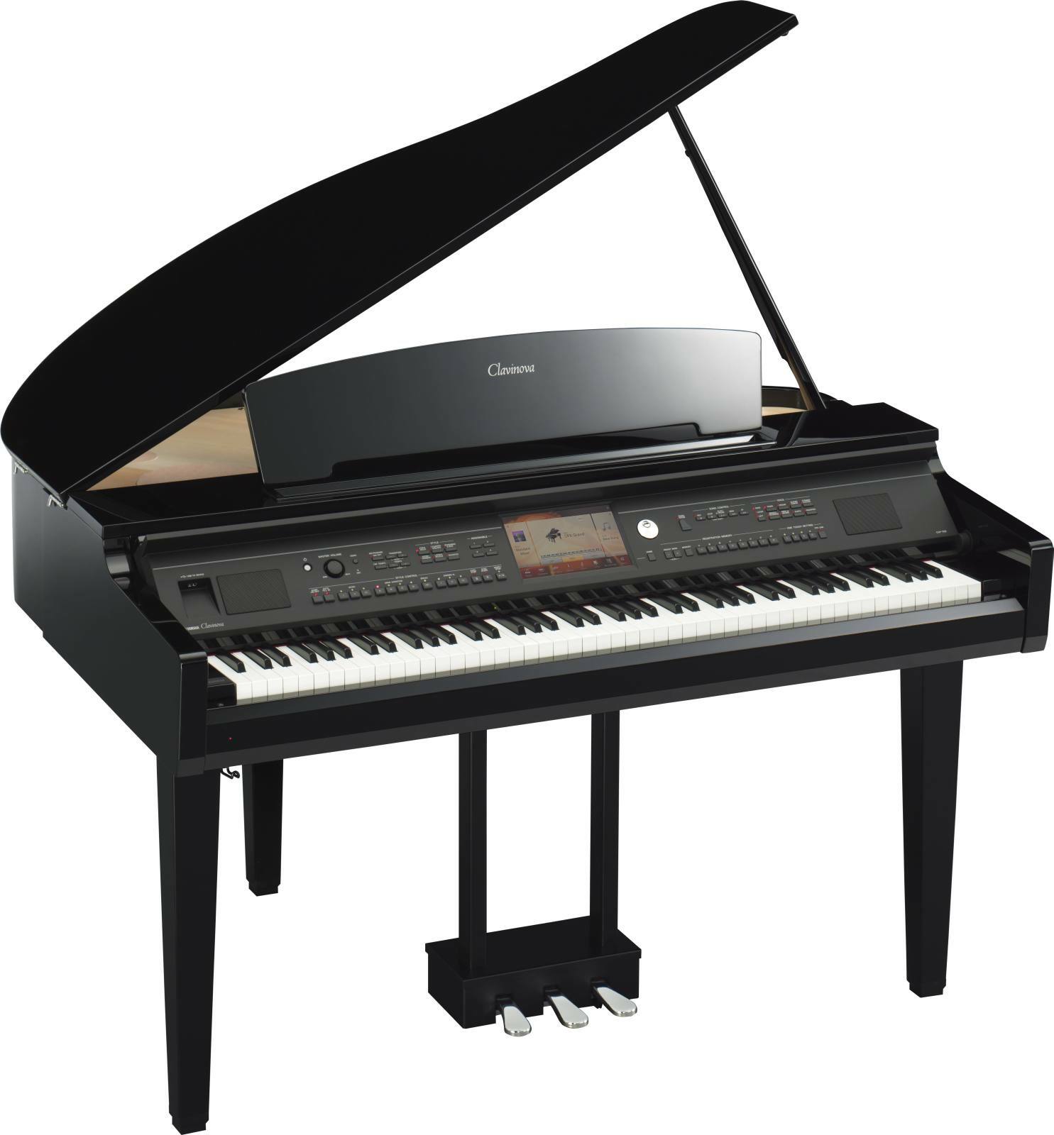 Yamaha Cvp-709gp - Noir Laqué - Digitalpiano mit Stand - Main picture