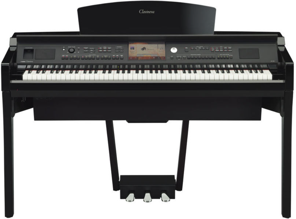 Yamaha Cvp-709pe - Laqué Noir - Digitalpiano mit Stand - Main picture