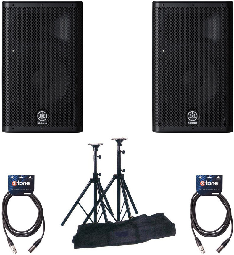 Yamaha Dxr8 X2 + Pieds D'enceintes + CÂble Xlr 6m - Komplettes PA System Set - Main picture