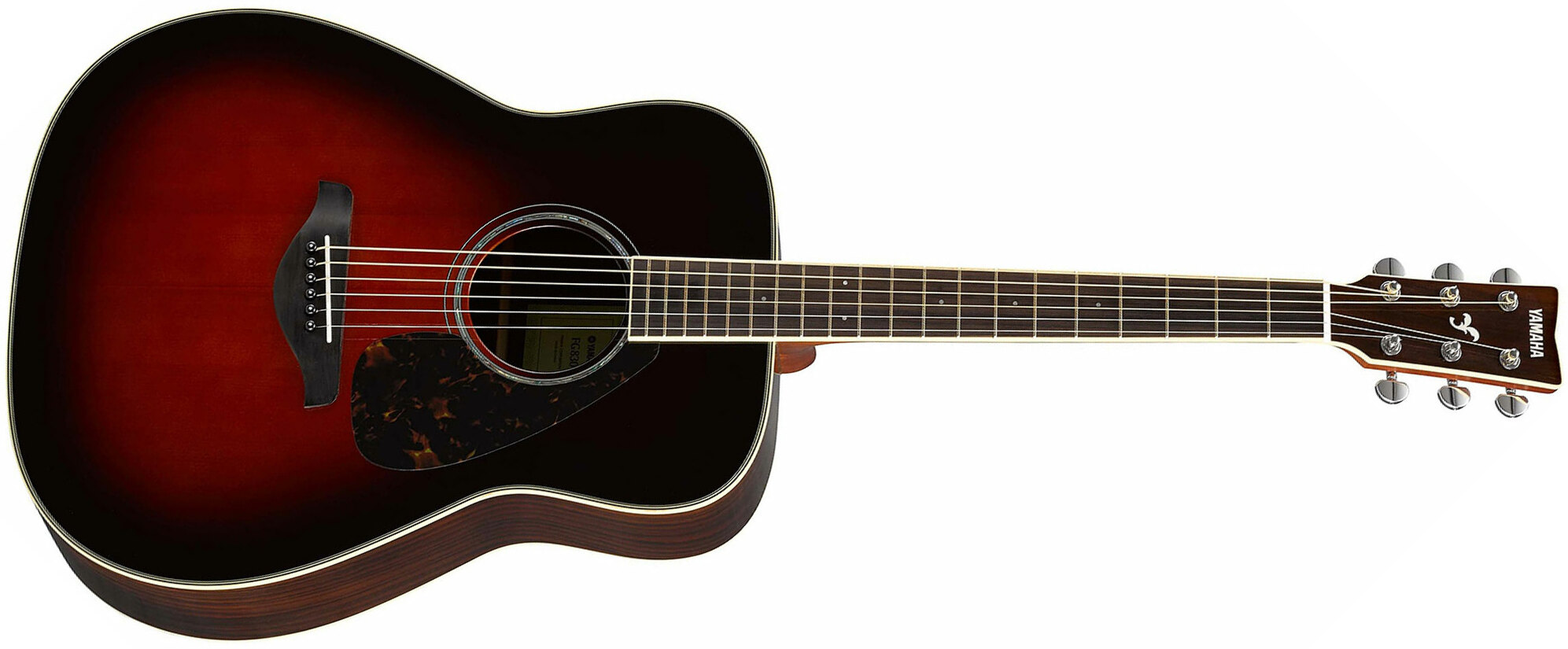 Yamaha Fg830 Tbs Dreadnought Epicea Palissandre Rw 2016 - Tobacco Brown Sunburst - Westerngitarre & electro - Main picture