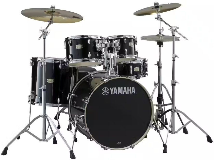 Yamaha Jsbp2f5rbl Stage Custom Birch Standard Raven Black - 5 FÛts - Raven Black - Bühne Akustik Schlagzeug - Main picture