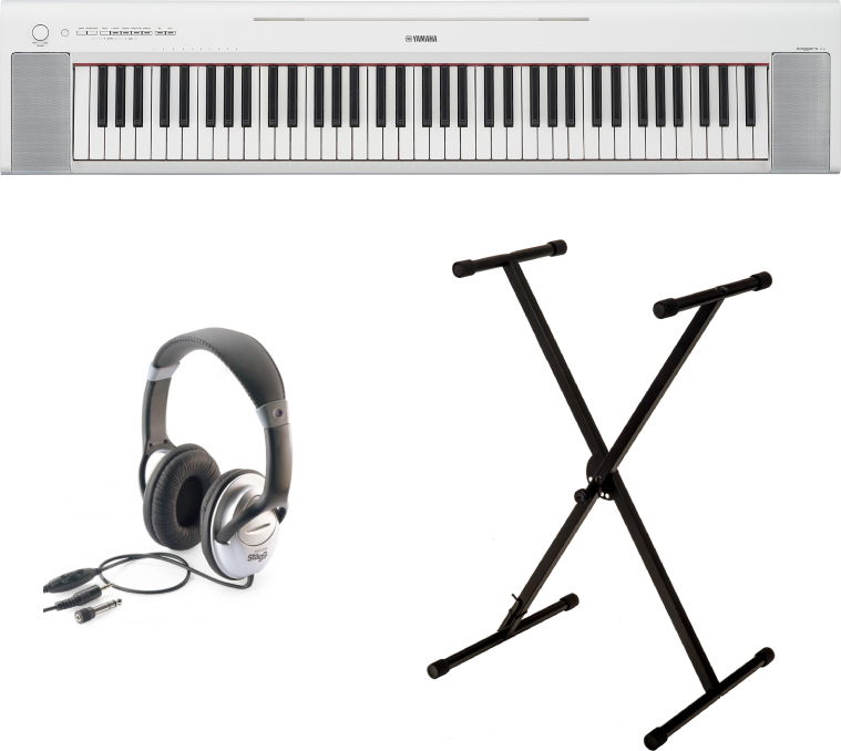 Yamaha Np-35 Wh + Stand Clavier + Casque - Digital Klavier - Main picture