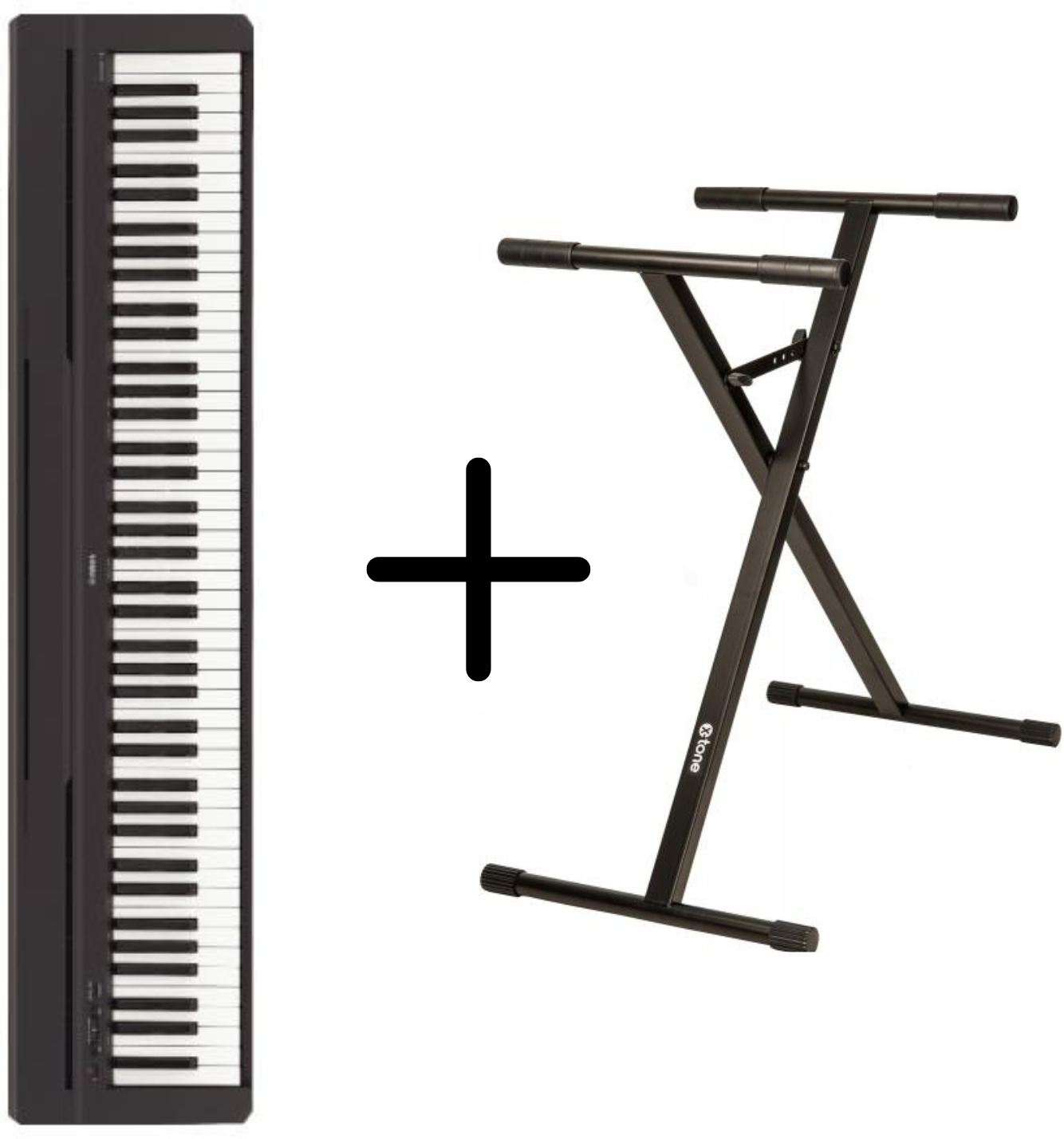 Yamaha P-45 Black  + Stand Premium - Black - Digital Klavier - Main picture