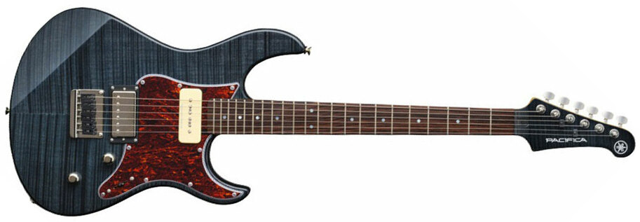 Yamaha Pacifica Pac611hfm Tbl Rw - Translucent Black - E-Gitarre in Str-Form - Main picture