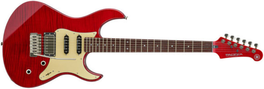 Yamaha Pacifica Pac612viifmx Hss Seymour Duncan Trem Rw - Fire Red - E-Gitarre in Str-Form - Main picture