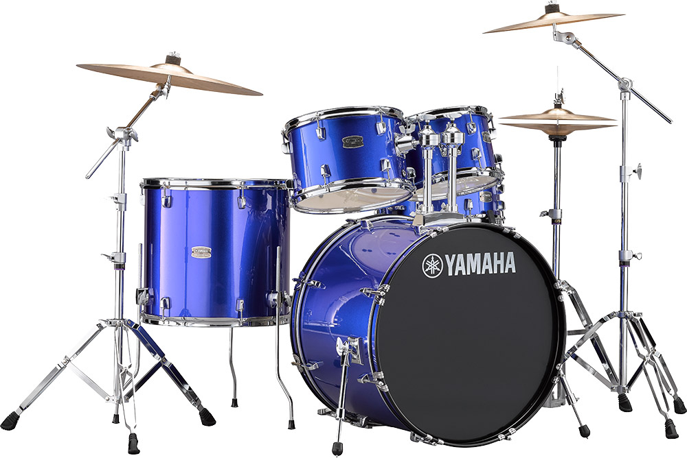 Yamaha Rydeen Stage 22 + Cymbales - 4 FÛts - Fine Blue - Bühne Akustik Schlagzeug - Main picture