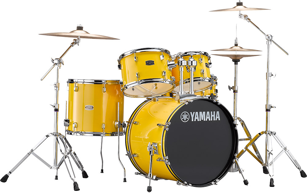 Yamaha Rydeen Stage 22 + Cymbales - 4 FÛts - Mellow Yellow - Bühne Akustik Schlagzeug - Main picture