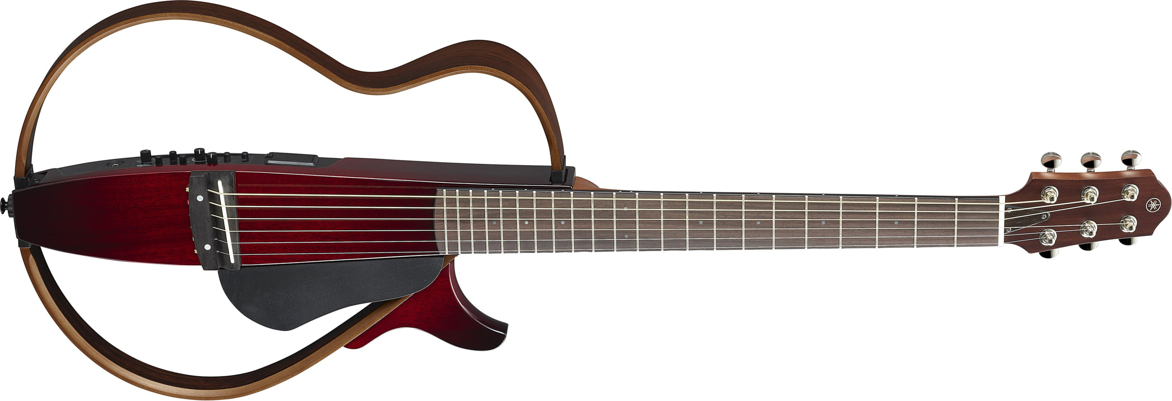 Yamaha Silent Guitar Slg200s Steel String Cw Rw - Crimson Red Burst - Western-Reisegitarre - Main picture