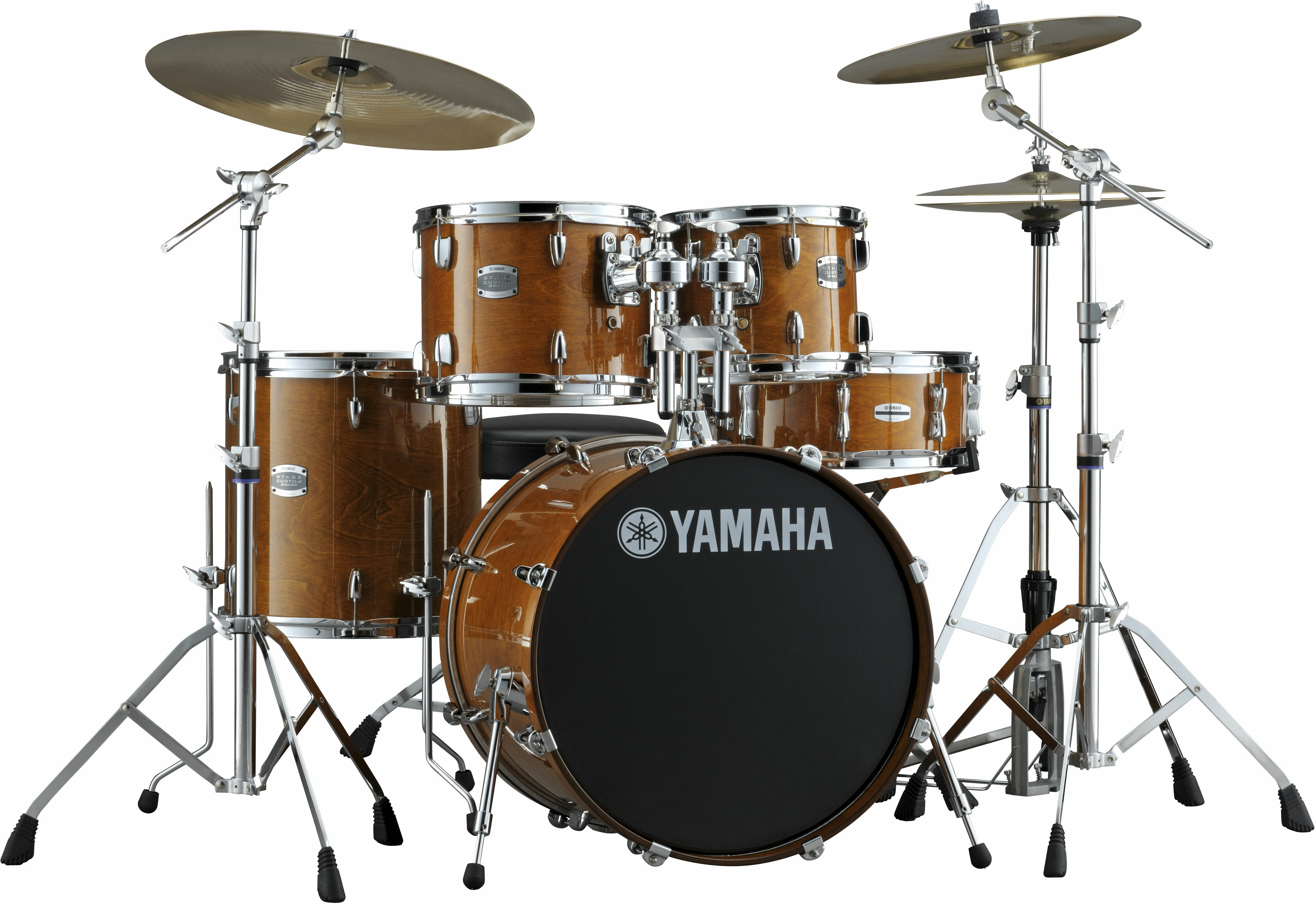 Yamaha Stage Custom Birch Fusion 22 - 5 FÛts - Honey Amber - Akustik Schlagzeug Fusion - Main picture
