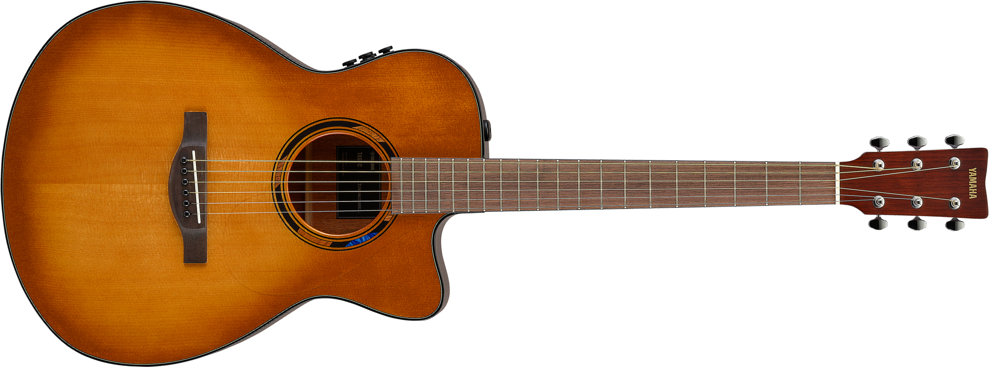 Yamaha Tas1c Transacoustic Concert Epicea Acajou Noy - Sand Burst - Folk-Gitarre - Main picture