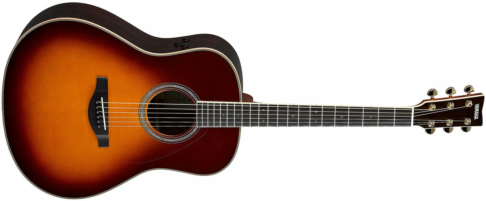 Yamaha Transacoustic Ll-ta Dreadnought Epicea Palissandre Eb 2016 - Brown Sunburst - Westerngitarre & electro - Main picture