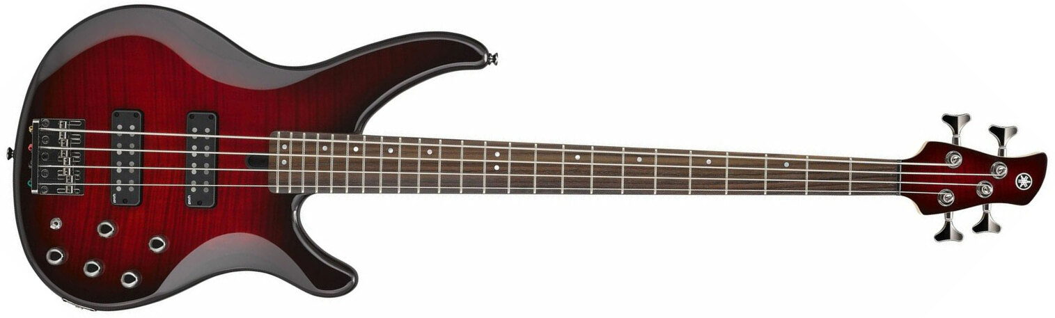 Yamaha Trbx604fm Active Rw - Dark Red Burst - Solidbody E-bass - Main picture