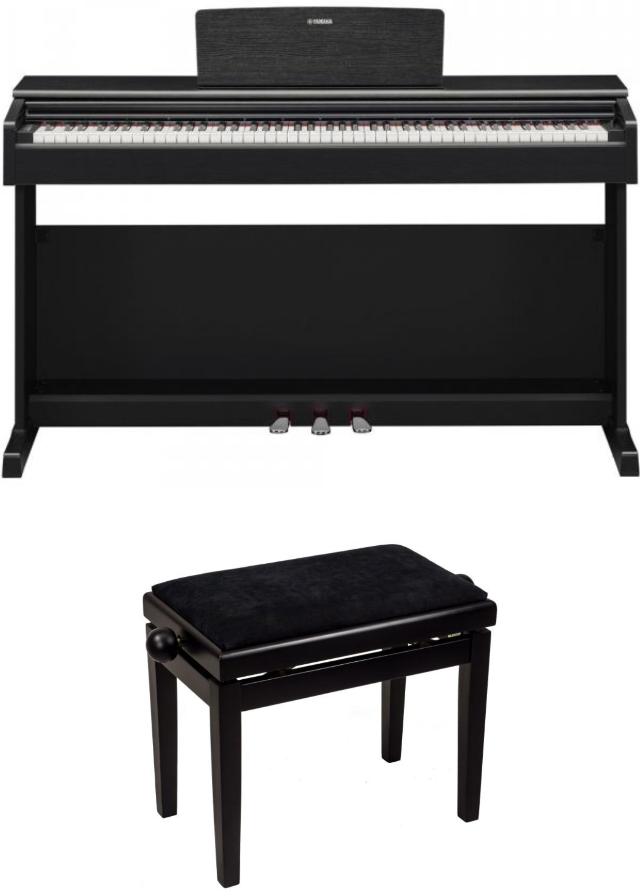 Yamaha Ydp-145 B  + Stand - Noir - Digitalpiano mit Stand - Main picture