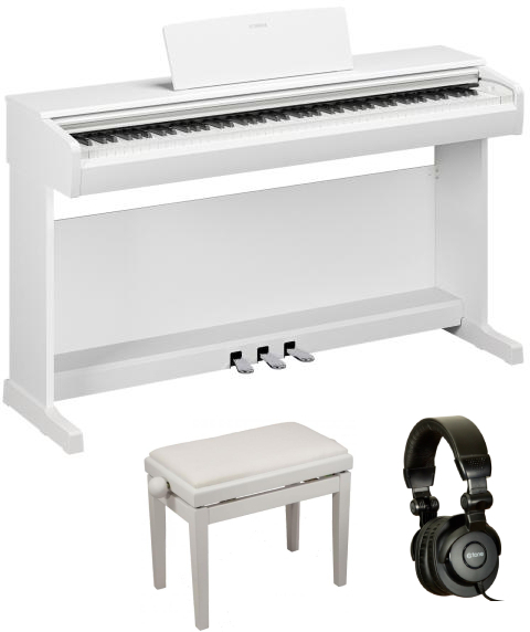 Yamaha Ydp-146 Blanc  + Banquette + Casque - Blanc - Klaviere set - Main picture