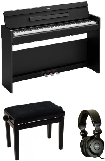 Yamaha Ydp-s36 Noir  + Banquette Noir LaquÉ + Casque X-hp1 - Noir - Klaviere set - Main picture