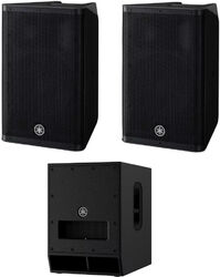 Komplettes pa system set Yamaha 2 x DXR10MKII + DXS12mkII