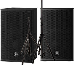 Komplettes pa system set Yamaha DHR10  + XH 6310 Pied Enceinte Paire + Sac