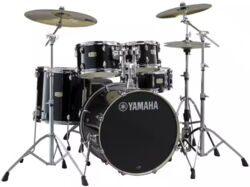 Bühne akustik schlagzeug Yamaha JSBP2F5RBL Stage Custom Birch Standard Raven Black - 5 kessel - Raven black