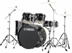 Bühne akustik schlagzeug Yamaha Rydeen Stage 22 + Cymbales - 4 kessel - Black glitter