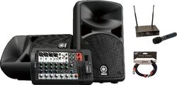 Komplettes pa system set Yamaha StagePas 400BT avec Micro Sans fil X-tone