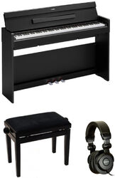 Klaviere set Yamaha YDP-S36 Noir  + Banquette noir laqué + casque X-hp1 - Noir