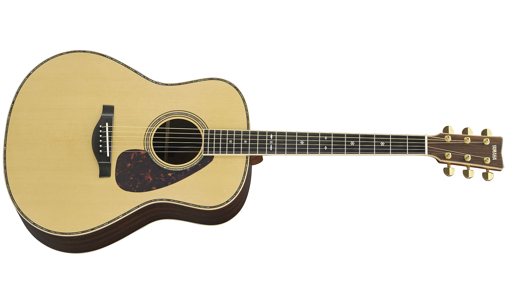 Yamaha Custom Shop Ll36 Are Japon Dreadnought Epicea Palissandre - Natural - Elektroakustische Gitarre - Variation 1